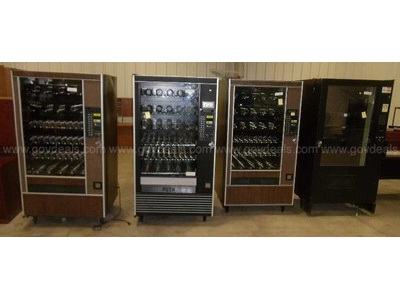 Lot of 4 Snack Machines